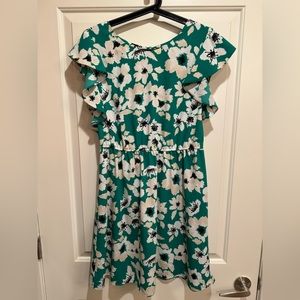 Green Floral Dress Size M